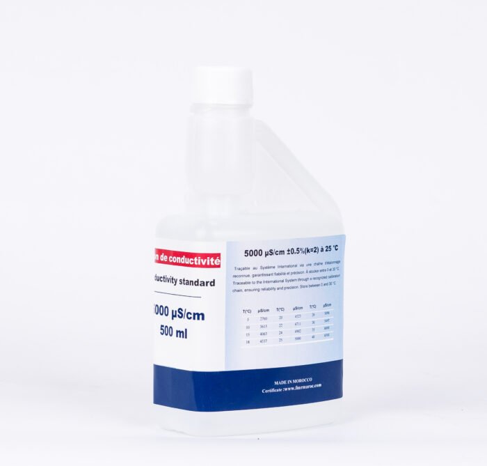 Solution étalon de conductivité 5000  µS/cm – Image 2